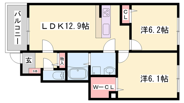 グローブ・キリの物件間取画像